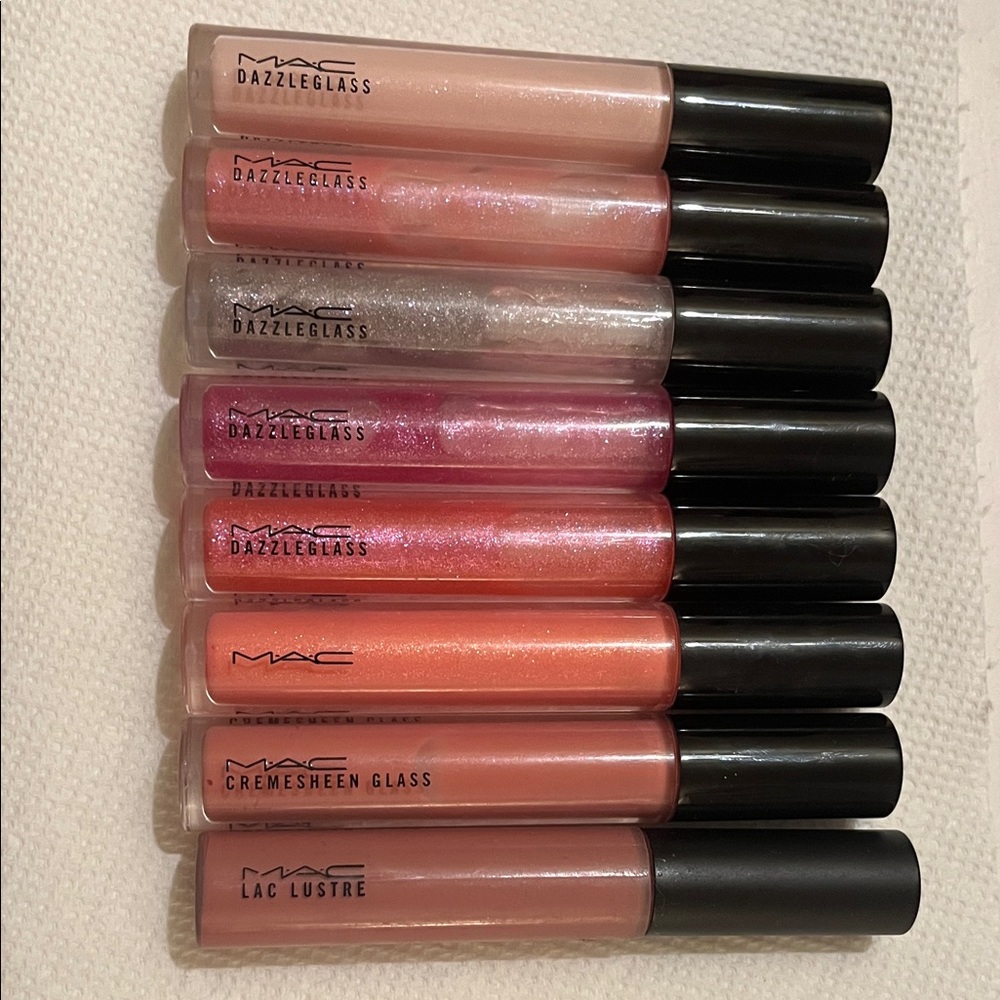 MAC Cosmetics Women's Lip Gloss Set - Pink, Peach & Shimmer Shades